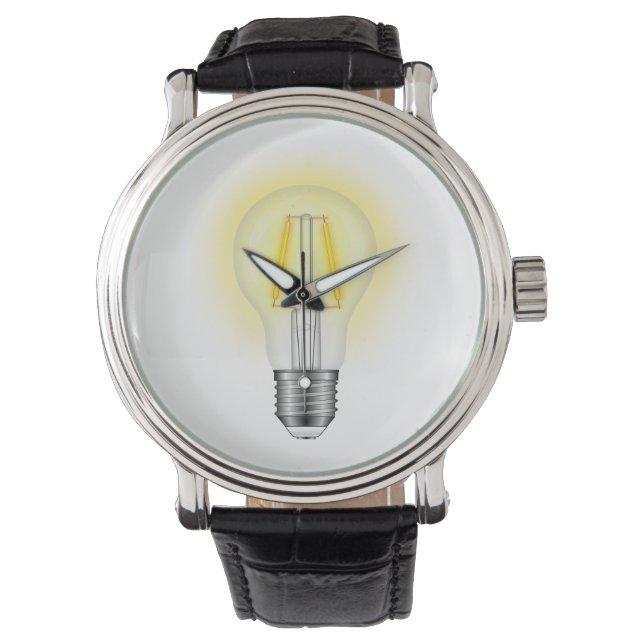 Gloeilamp Horloge (Voorkant)