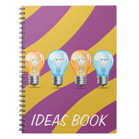 Gloeilamp Ideëenboek Notitieboek (Voorkant)