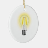 Gloeilamp Keramisch Ornament (Rechts)