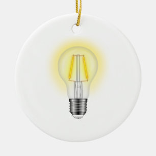 Gloeilamp Keramisch Ornament