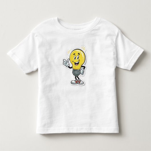 Gloeilamp LED Cartoon T-shirt (Voorkant)