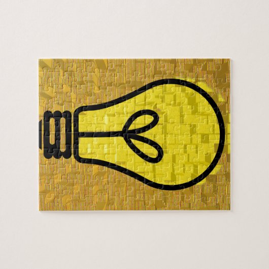 gloeilamp legpuzzel (Horizontaal)