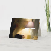 gloeilamp met een oude boekenimpressionisme kaart (Voorkant)