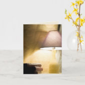 gloeilamp met een oude boekenimpressionisme kaart (Gele Bloem)