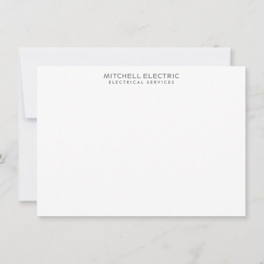 GLOEILAMP MONOGRAM LOGO Dank u kaart (Achterkant)