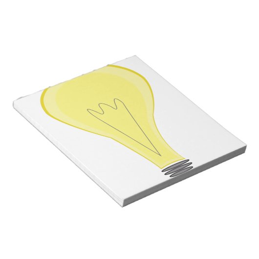 gloeilamp notitieblok (Schuin)