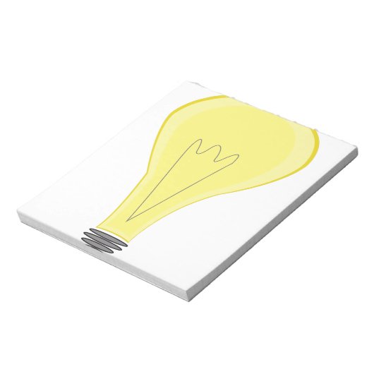 gloeilamp notitieblok (Linkerzijde)