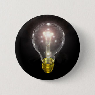 gloeilamp op blk 3-inch flap ronde button 5,7 cm