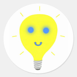 Gloeilamp ronde Stickers