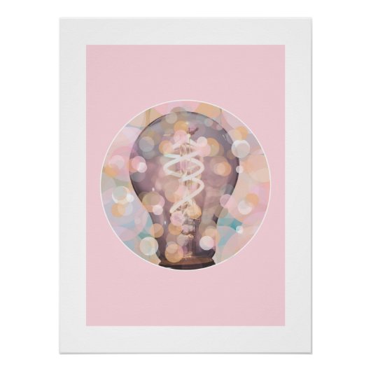 Gloeilamp Sparkles Perfect Poster (Voorkant)