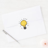 gloeilamp Sticker (Envelop)