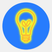 gloeilamp Sticker (Voorkant)
