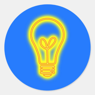 gloeilamp Sticker