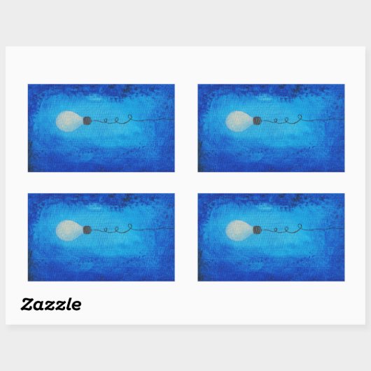 Gloeilamp sticker (Vel)