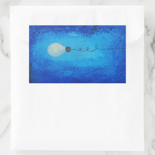 Gloeilamp sticker (Tas)