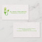 Gloeilamp | Stroom | Energie Visitekaartje (Voorkant / Achterkant)