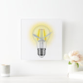 Gloeilamp Vierkante Klok (Huis)