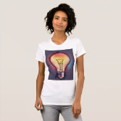 Gloeilamp Waterverf schilderen, gloeilamp T-shirt (Voorkant volledig)