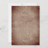 gloeilampen Greenery Brick Wedding Invitati Kaart (Achterkant)