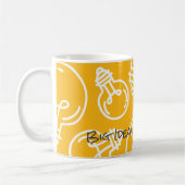 Gloeilampen GROTE IDEEËN BEGINNEN HIER Mok voor on (Links)