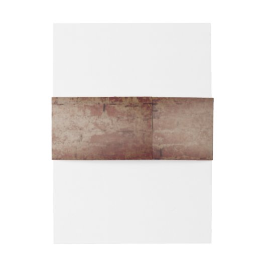  gloeilampen Rustic Brick Botanical Wedding Uitnodigingen Wikkel (Achterkant Voorbeeld)