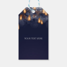  gloeilampen Rustic Wedding Favor Cadeaulabel