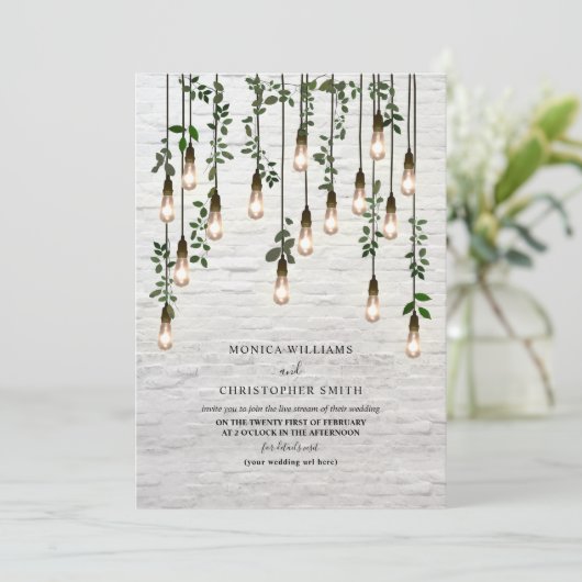  gloeilampen White Brick Botanical Virtual Kaart (Staand voorkant)