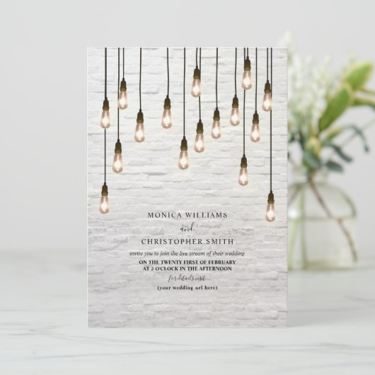  gloeilampen White Brick Virtual Kaart (Staand voorkant)