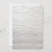  gloeilampen White Brick Wedding Kaart (Achterkant)