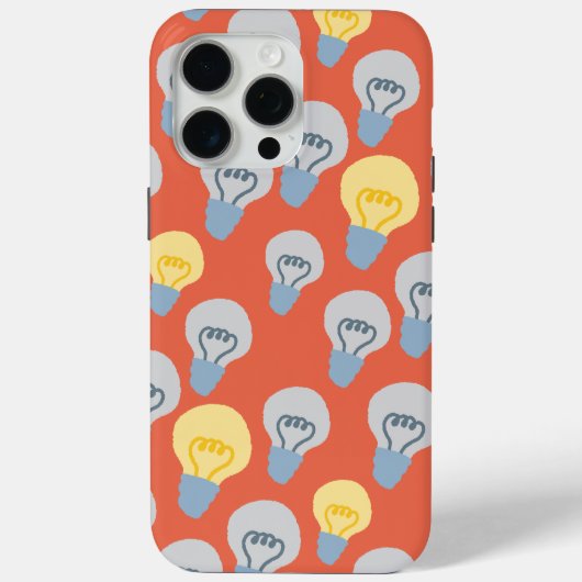 Gloeilampillustratie Heldere Ideeën Patroon Case-Mate iPhone Case (Achterkant)