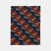 Gloeiluchtballon Fleece Deken (Voorkant)