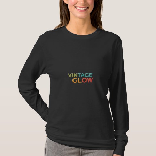 gloeitypografie t-shirt (Voorkant)