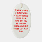 gloeiworm keramisch ornament (Rechts)