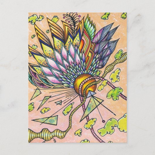 Gloeste satelliet briefkaart (Voorkant)