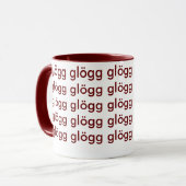 Glogg Glogg Glogg Funny Scandinavian Mok (Voorkant links)