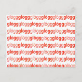 Glogg Glogg Glogg Funny Zweeds Briefkaart (Voorkant)