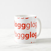 Glogg Glogg Glogg Funny Zweeds Koffiemok (Voorkant rechts)