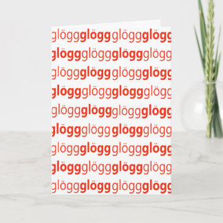 Glogg Glogg Glogg Grappig Zweeds Feestdagen Kaart