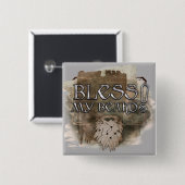 Gloin - Mijn baard zonder baard Vierkante Button 5,1 Cm (Voorkant /achterkant)