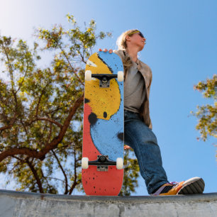 glooiende kleuren persoonlijk skateboard