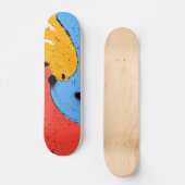 glooiende kleuren persoonlijk skateboard (Voorkant)