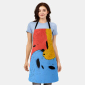 glooiende kleuren schort (Gedragen)