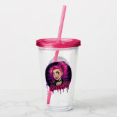 Gloomkitty Acryl Bekerstoom Drinkbeker (Achterkant)