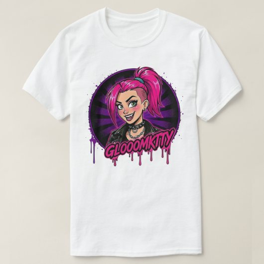 Gloomkitty Basic T-shirt (Design voorkant)