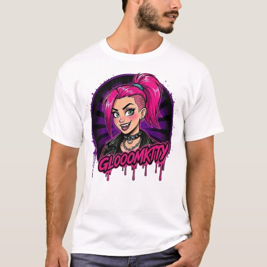 Gloomkitty Basic T-shirt (Voorkant)