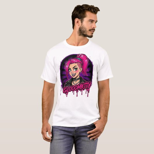 Gloomkitty Basic T-shirt (Voorkant volledig)