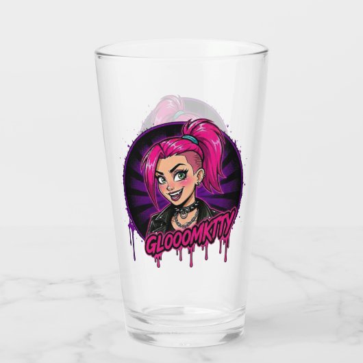 Gloomkitty Glas Cup (Achterkant)