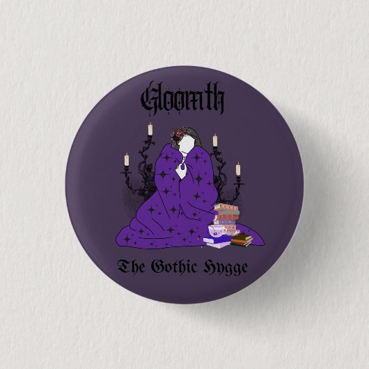 Gloomth - De Gothic Hygge Button (Voorkant)