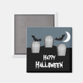 Gloomy Graveyard Halloween Magnet (Voorkant / Achterkant)