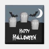 Gloomy Graveyard Halloween Magnet (Voorkant)